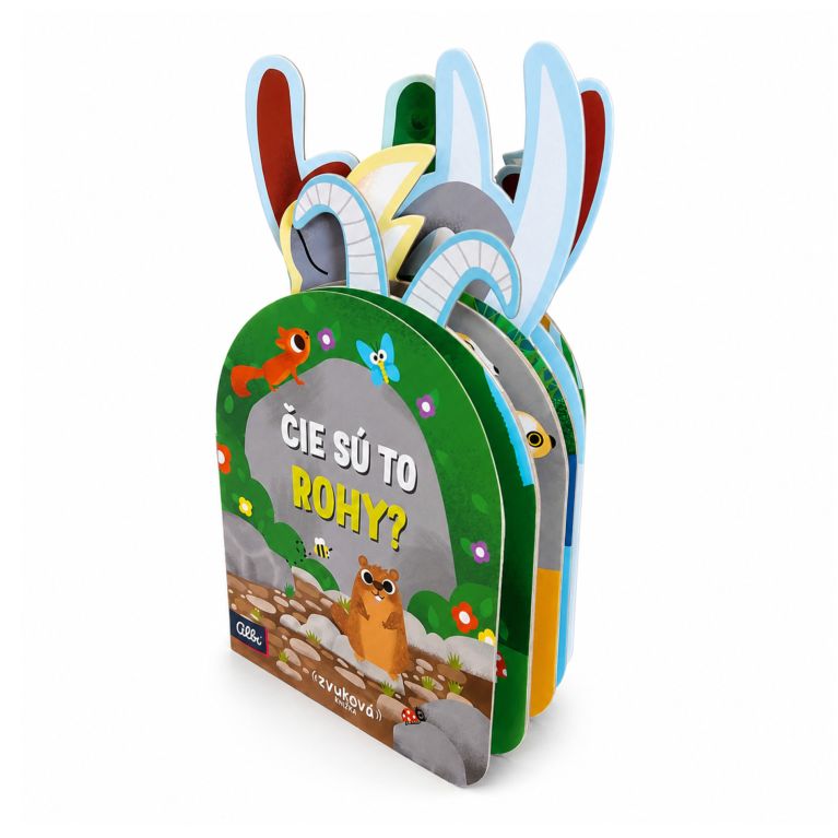                             Detská zvuková pop-up kniha – Čie sú to rohy?                        