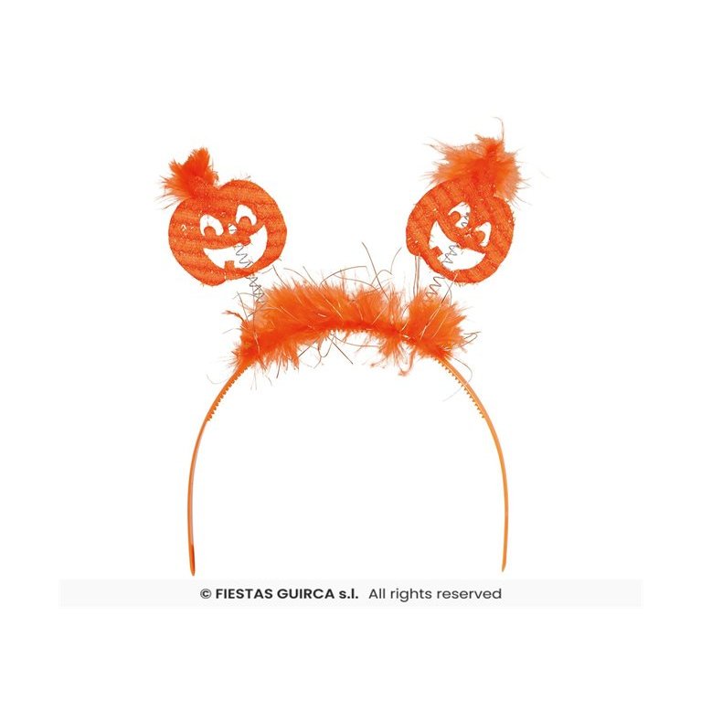 Strašidelná čelenka - Halloweenska tekvica                    