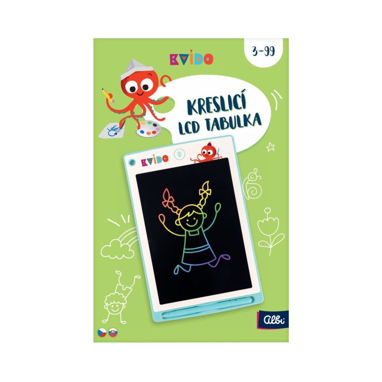                             Kvído – Zelená kresliaca LCD tabuľka                        