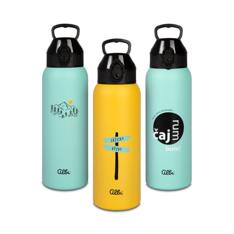 Nerezové termofľaše s výklopným náustkom 680 ml                    