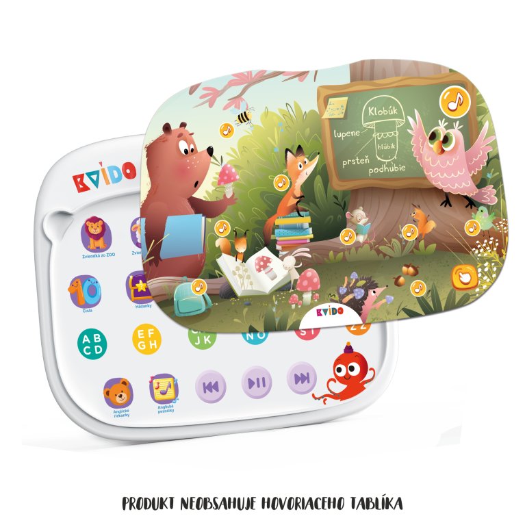                             Karty a puzzle pre Hovoriaci tablík - Zvieratká z lesa: Kvído                        