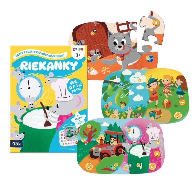                             Karty a puzzle pre Hovoriaci tablík - Riekanky: Kvído                        
