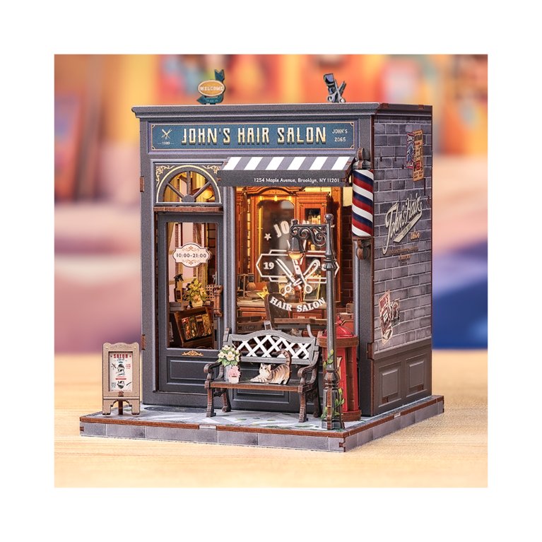                             Drevená stavebnica – Barbershop                        