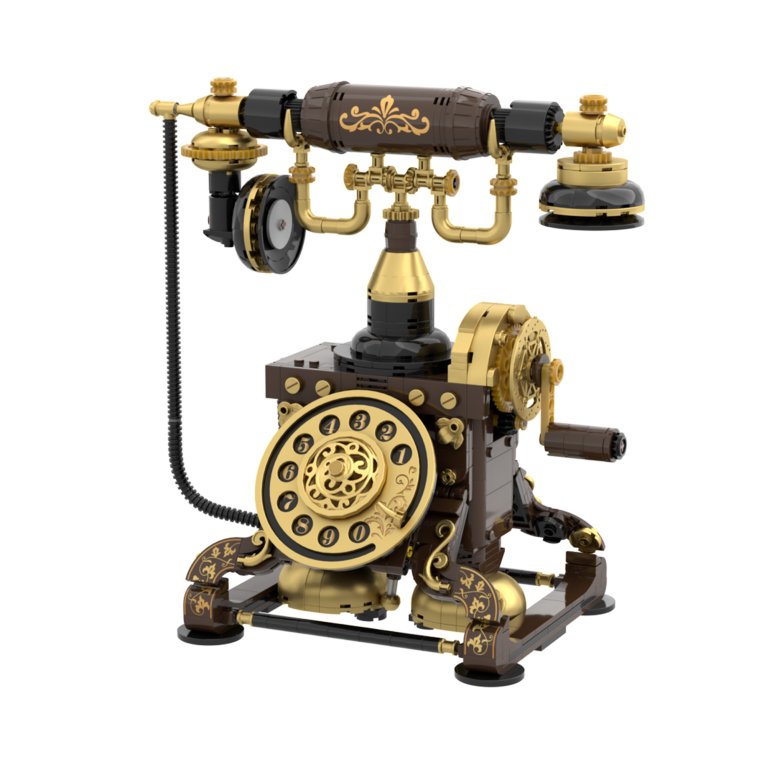 Mechanická stavebnica – Retro telefón                    