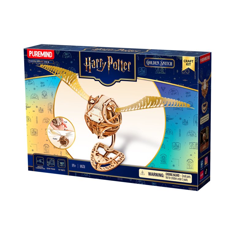                             Mechanická drevená stavebnica – Harry Potter: Ohnivá strela                        