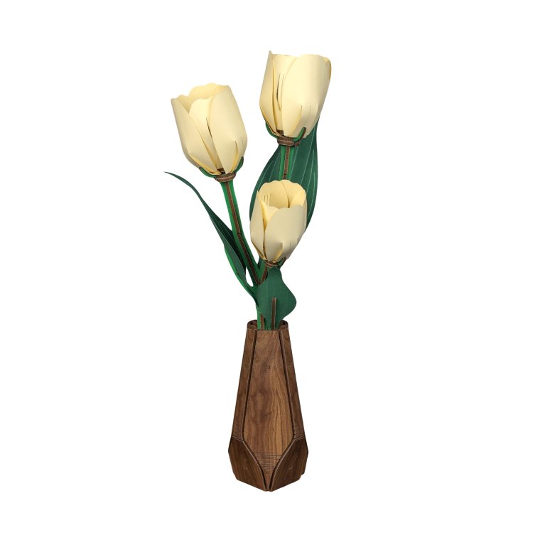 Drevený model – Tulipány                    