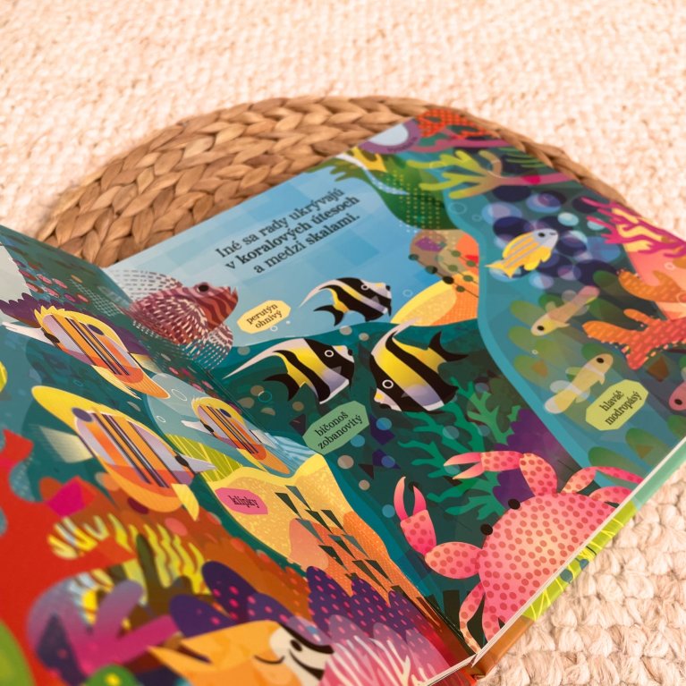                            Detská interaktívna kniha - Rozmanité ryby                        