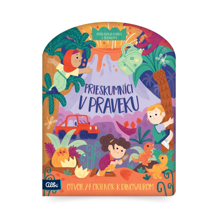 Leporelo s okienkami - Prieskumníci v praveku                    