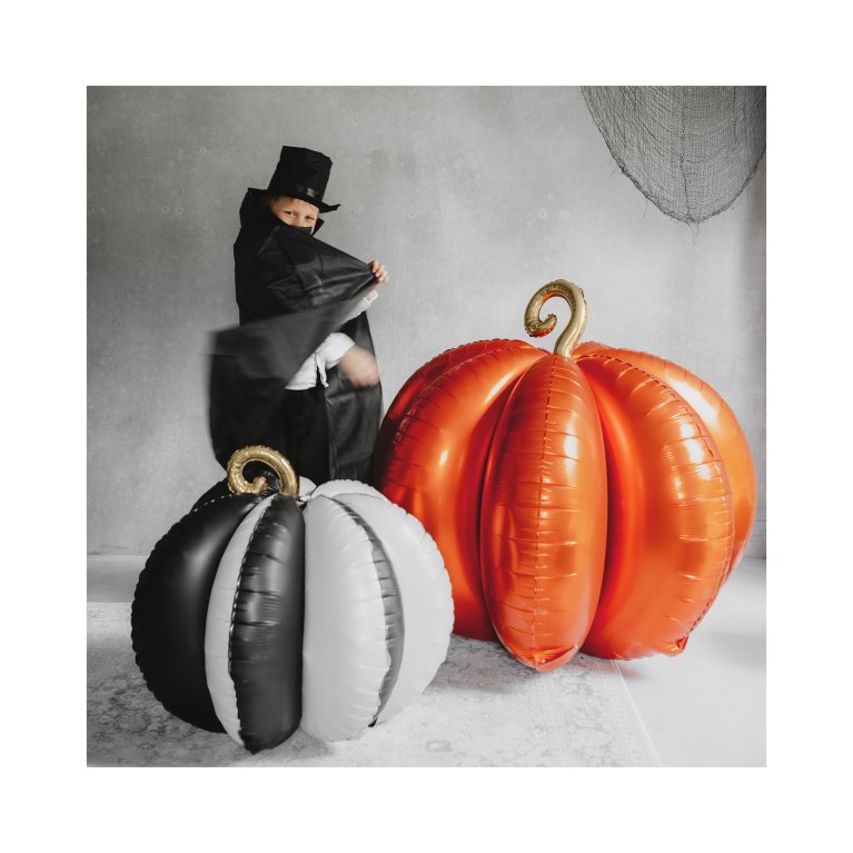                             Fóliový balónik stojaci 3D Tekvica oranžová 90 × 90 cm                        