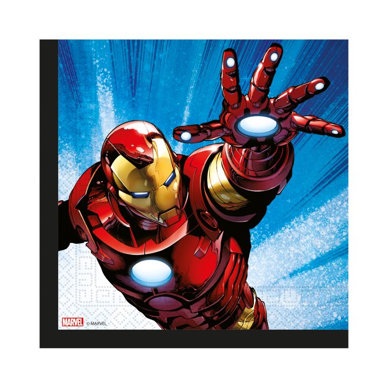 Obrúsky Avengers Iron Man 20 ks                    