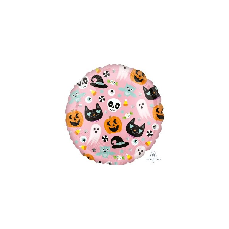 17" Halloween růžový                    