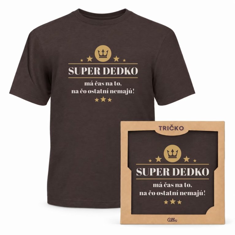 Pánske vtipné tričko - Super dedko 2                    