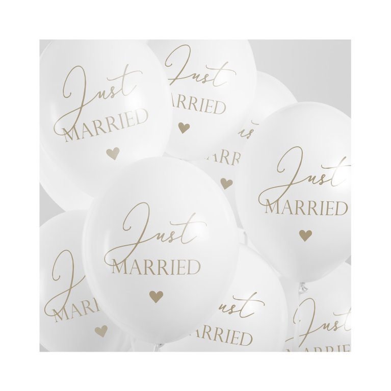                             12" PACK Svatba Just Married 6 ks                        