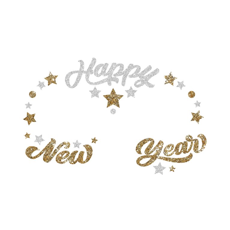 Samolepky na tvár Happy New Year                    