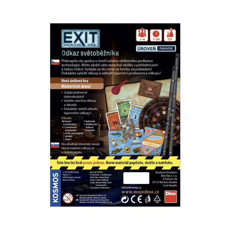                             Exit Úniková hra: Odkaz světoběžníka                        