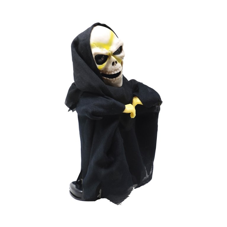                             Halloweenska dekorácia s efektmi – Tancujúca kostra 29 cm                        