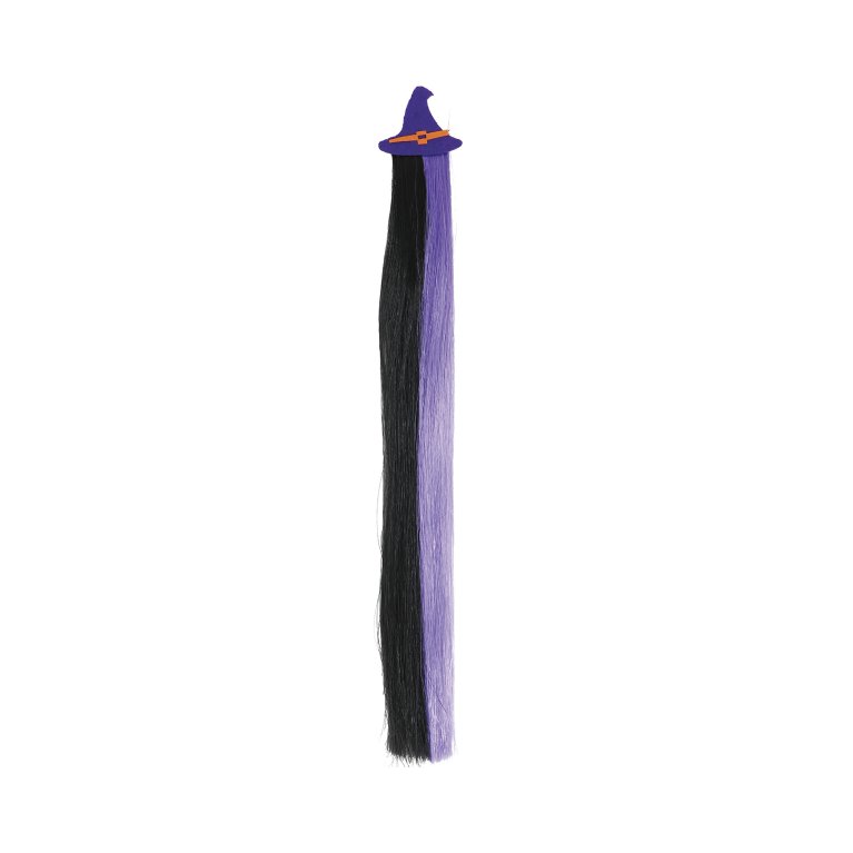                             Sponka do vlasov s farebným príčeskom – Klobúk čarodejnice 40 cm                        