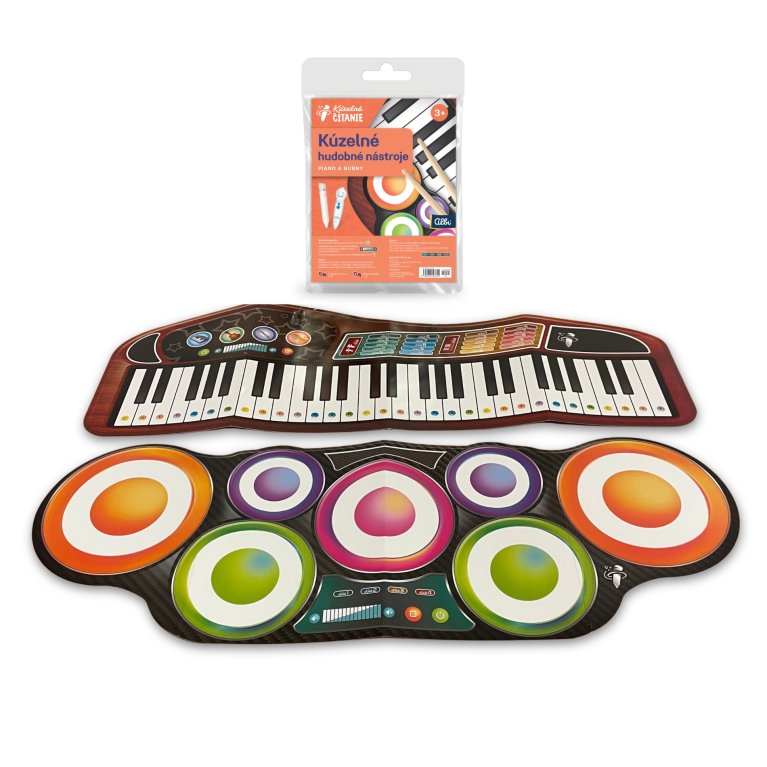                             Kúzelné hudobné nástroje - Piano a bubny                        