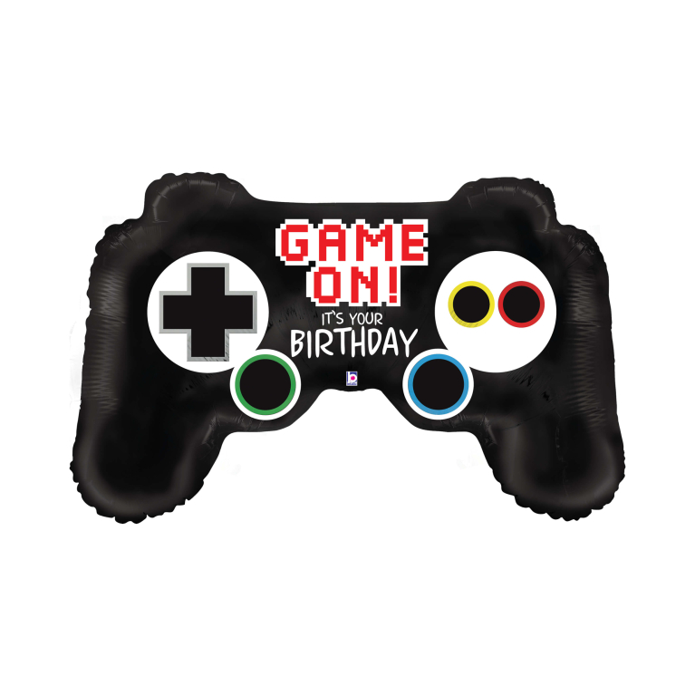 Fóliový balón Happy Birthday gamepad                    