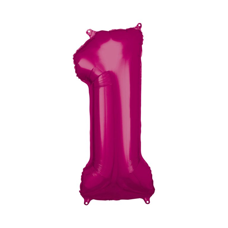 Magenta fóliové balóniky čísla 88 cm                    
