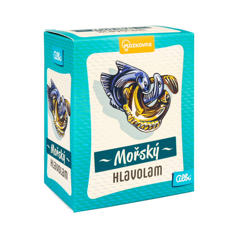 Morský kovový hlavolam - Prepletené rybky                    