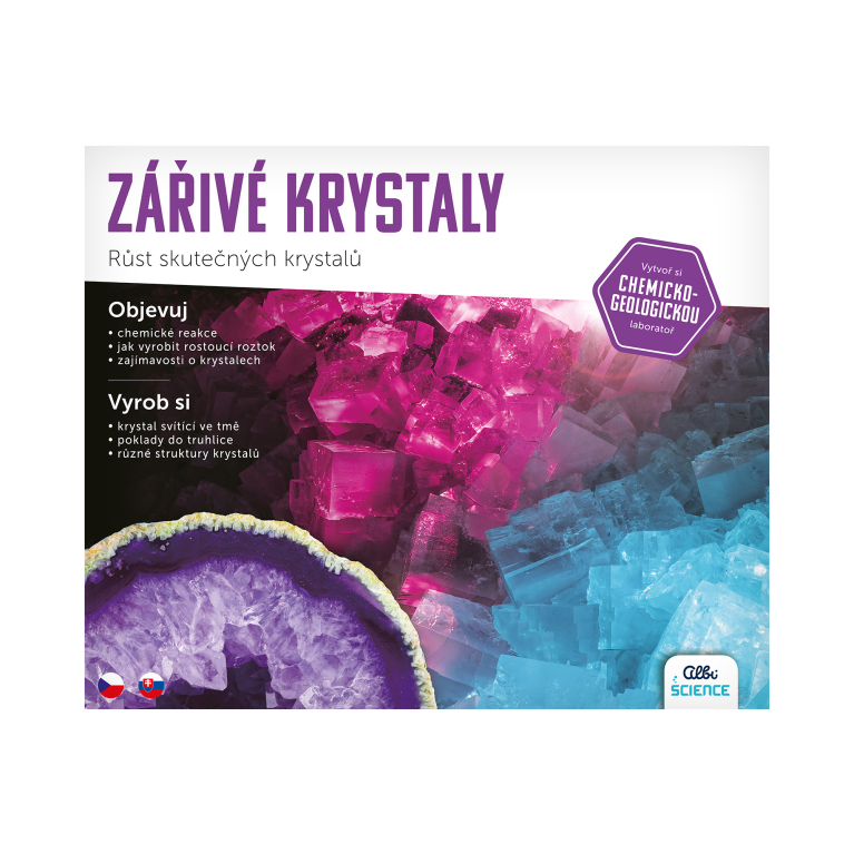                             Žiarivé kryštály                        