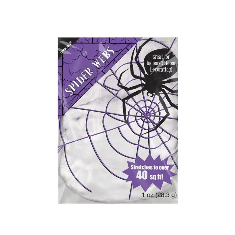 Dekorácia Halloween pavučina biela                    