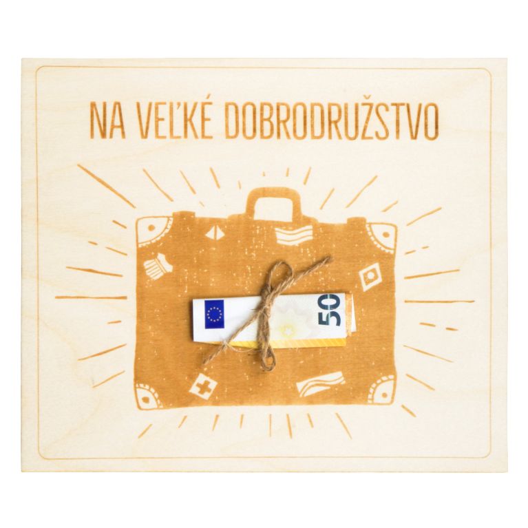 Drevené priania na peniaze                    