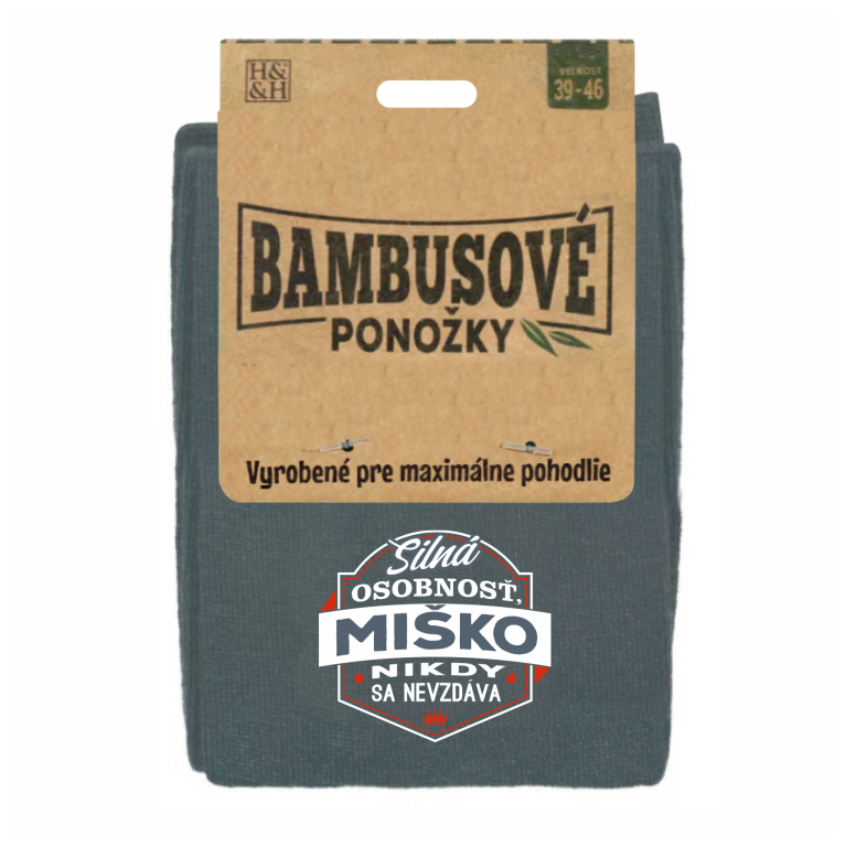 Bambusové ponožky s menom                    