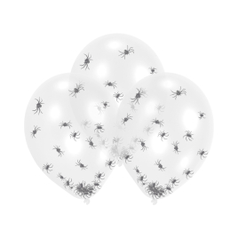 Balóniky latexové Pavúky transparentné 6 ks